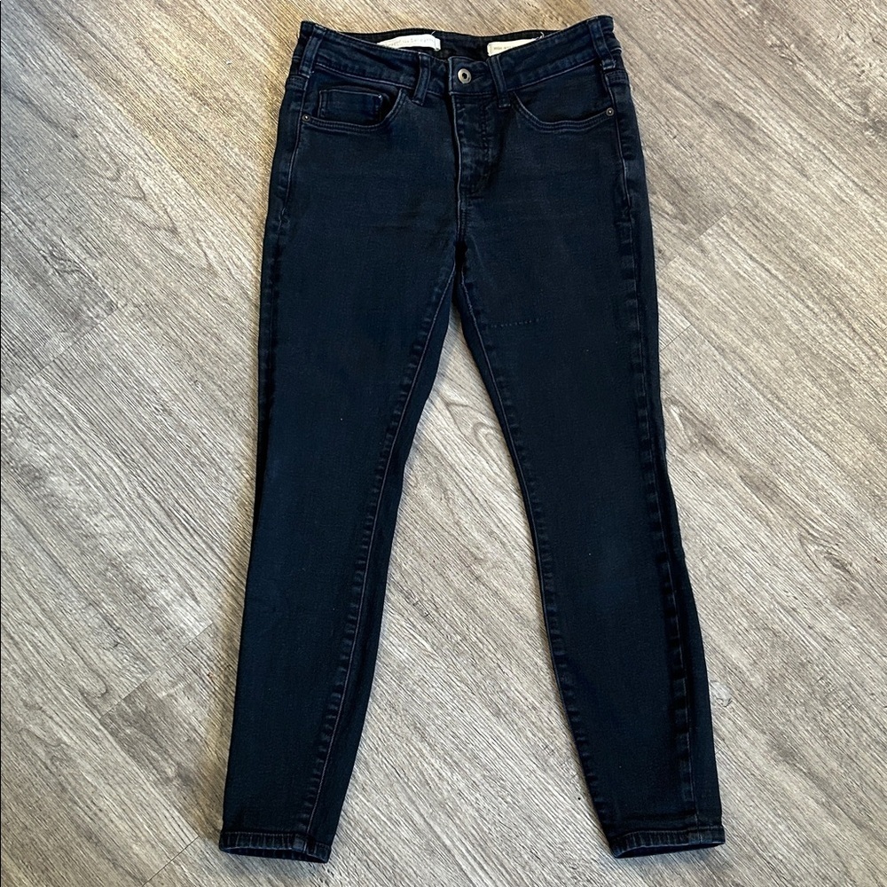 Pilcro High Rise Skinny Jeans Black Size 28 Stretch Denim and the Letterpress